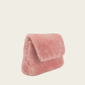 **SOLD**Italian Del Conte Leather Powder Pink Crossbody Bag (Irelia)